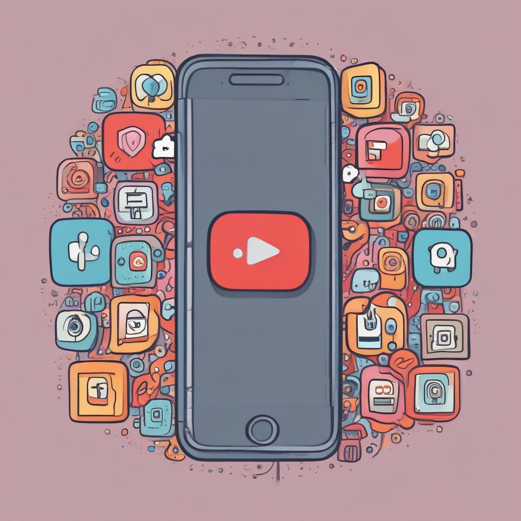 Cartoon image representing YouTube to Instagram