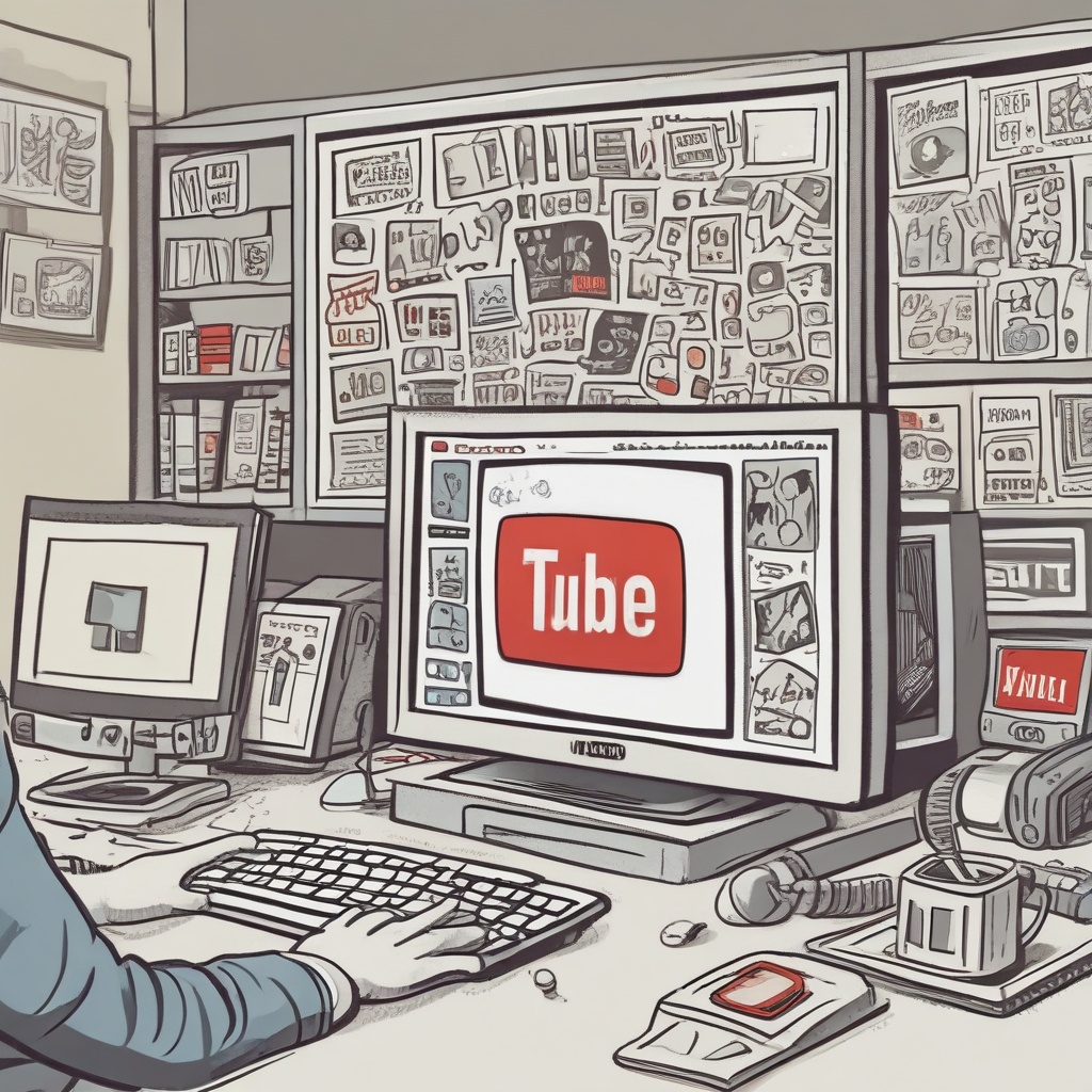 Cartoon image representing YouTube to Pro Blog Post