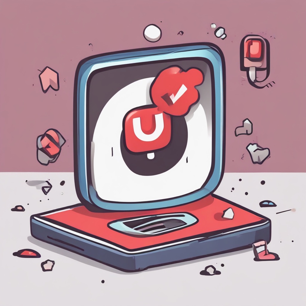 Cartoon image representing YouTube to TikTok